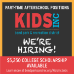 Kids Inc Now Hiring graphic with $5250 college scholarship available