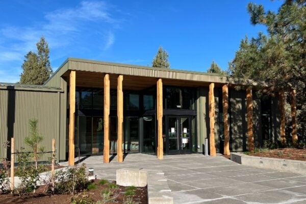 Photo of the new Art Station building at Larkspur Park